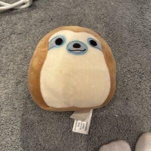 Squishmallows Brown and Cream Plush Sloth